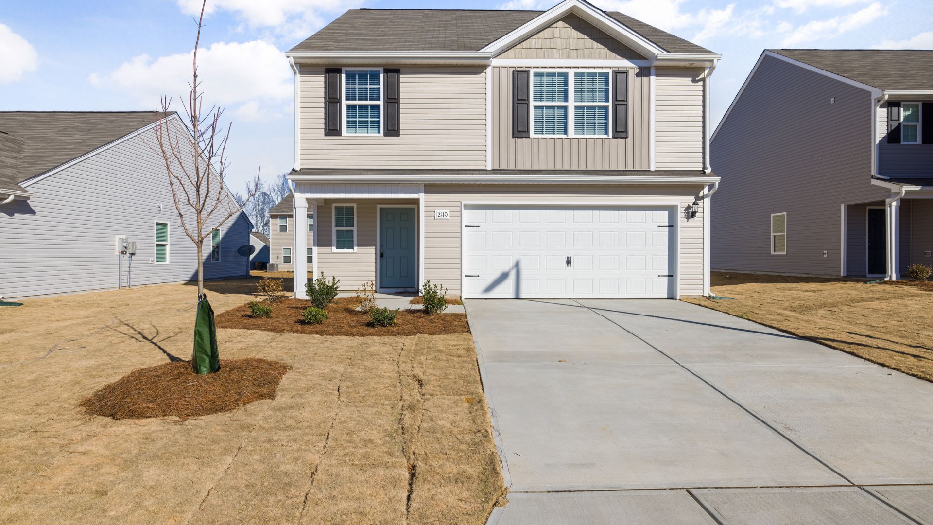 New front door installation in Flint